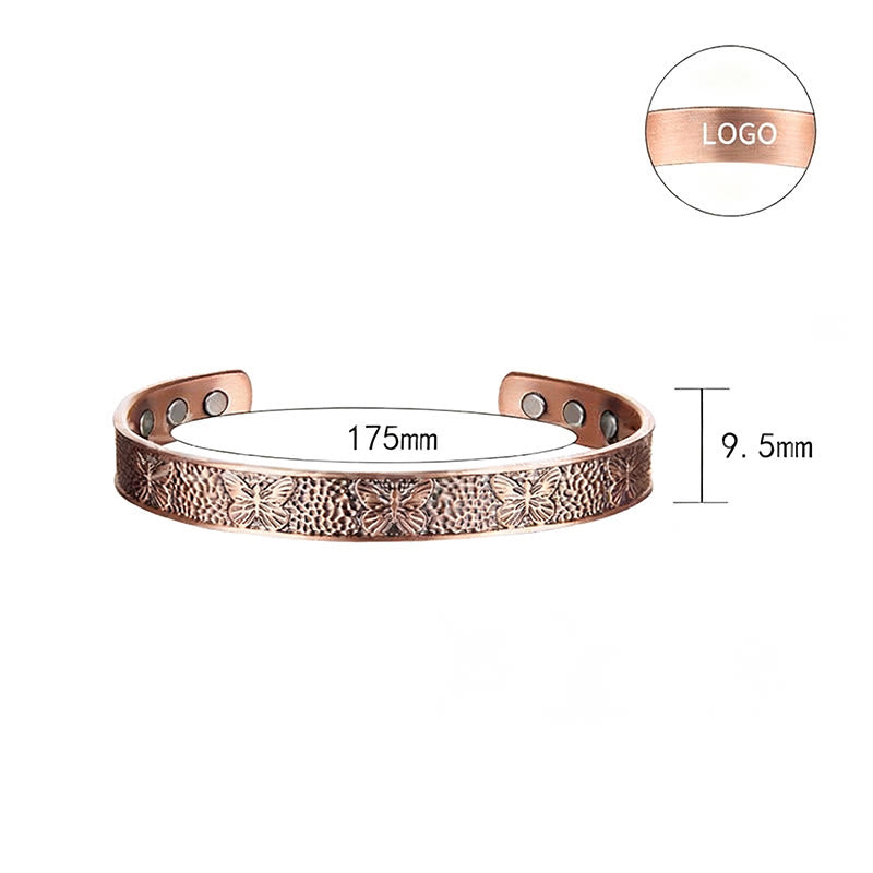 FREE Today: Self Care and Healing Butterfly Copper Adjustable Cuff Bracelet Bangle
