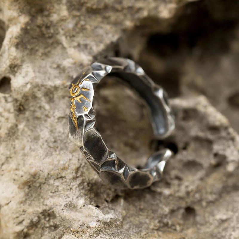 FREE Today: Wish Emblem Hammered Open Ring / Necklace