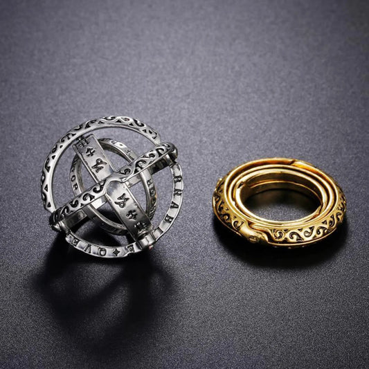 FREE Today: 16th Century Armillary Astrological Sphere Ring / Necklace