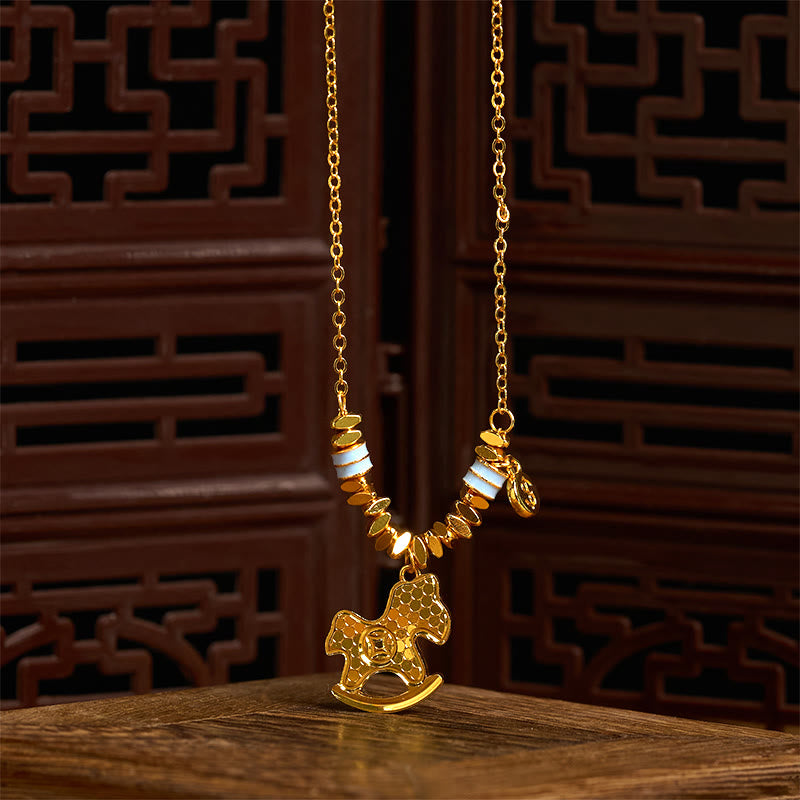 FREE Today: Luck and Wealth Golden Year Of The Horse Copper Necklace Pendant