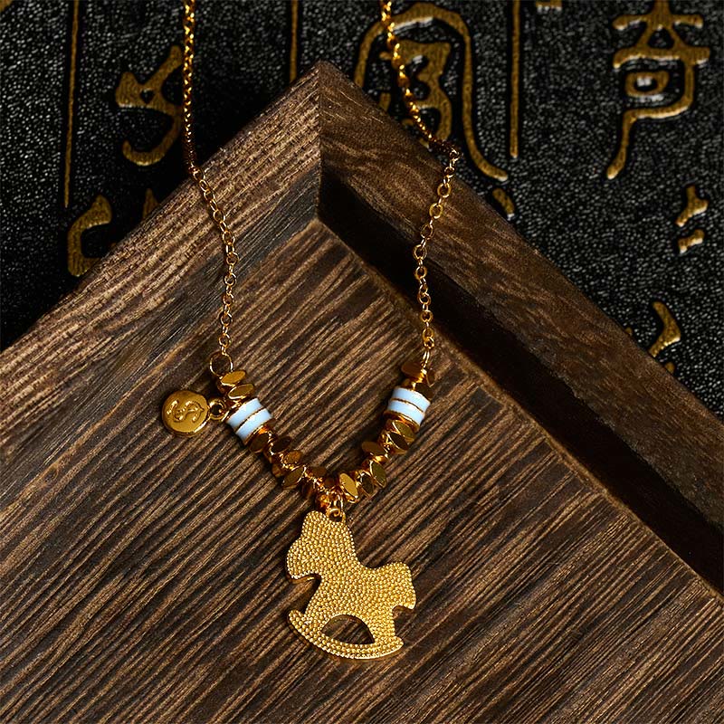 FREE Today: Luck and Wealth Golden Year Of The Horse Copper Necklace Pendant