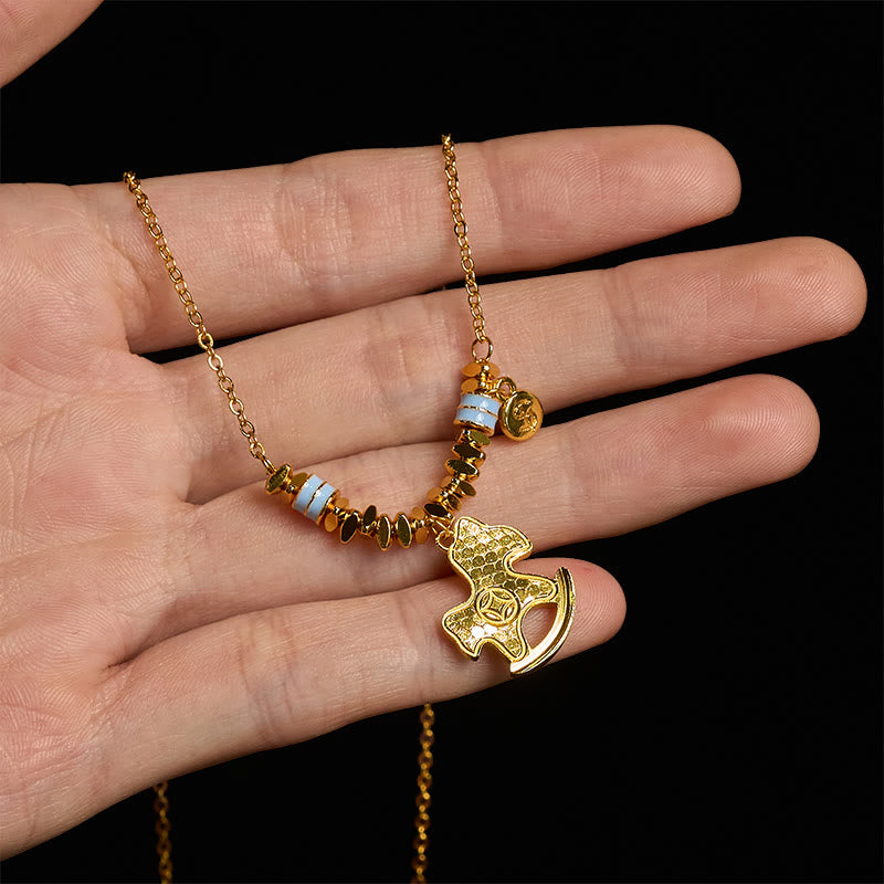 FREE Today: Luck and Wealth Golden Year Of The Horse Copper Necklace Pendant