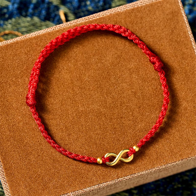 FREE Today: Protection Connection Infinity Charm Brass Red String Adjustable Bracelet
