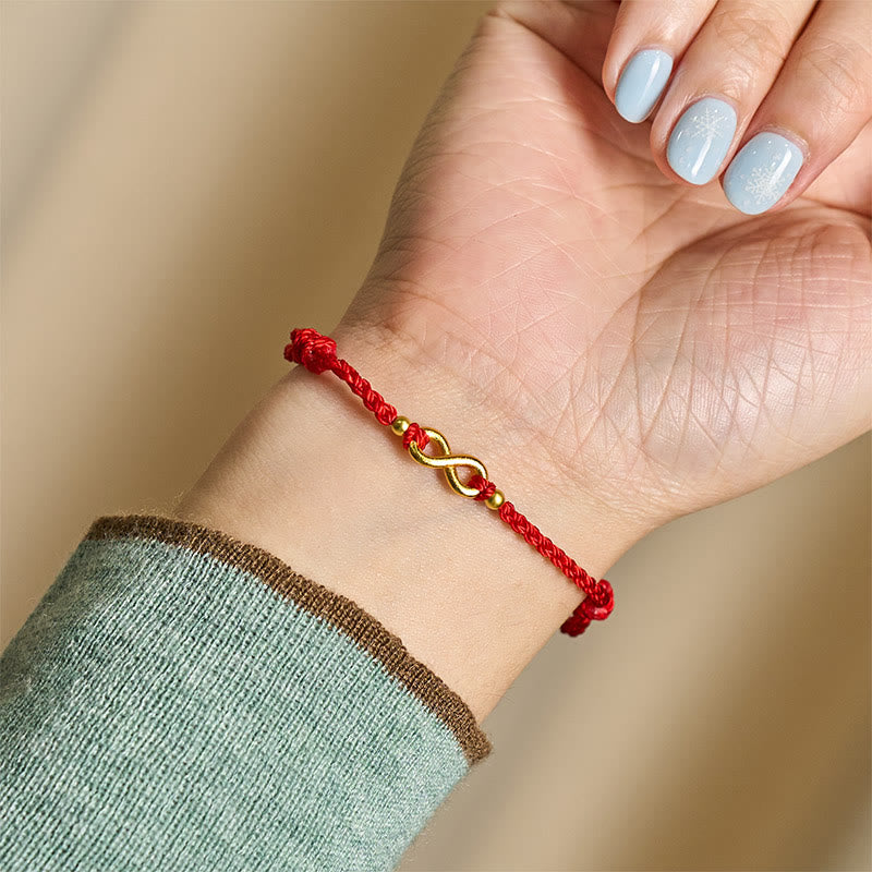 FREE Today: Protection Connection Infinity Charm Brass Red String Adjustable Bracelet