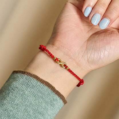FREE Today: Protection Connection Infinity Charm Brass Red String Adjustable Bracelet