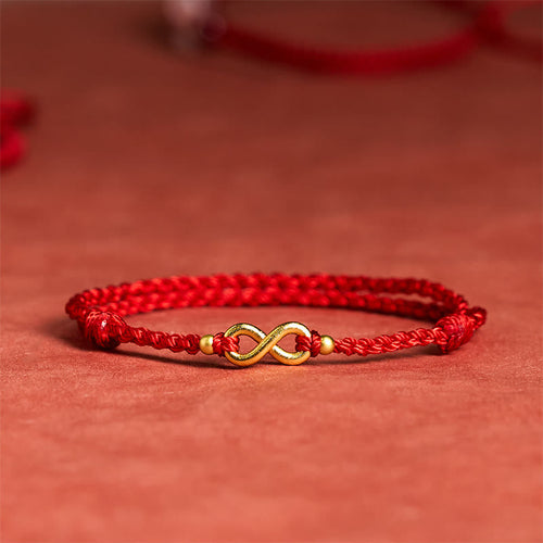 FREE Today: Protection Connection Infinity Charm Brass Red String Adjustable Bracelet