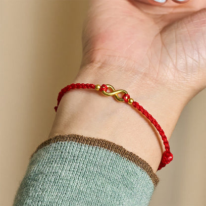 FREE Today: Protection Connection Infinity Charm Brass Red String Adjustable Bracelet