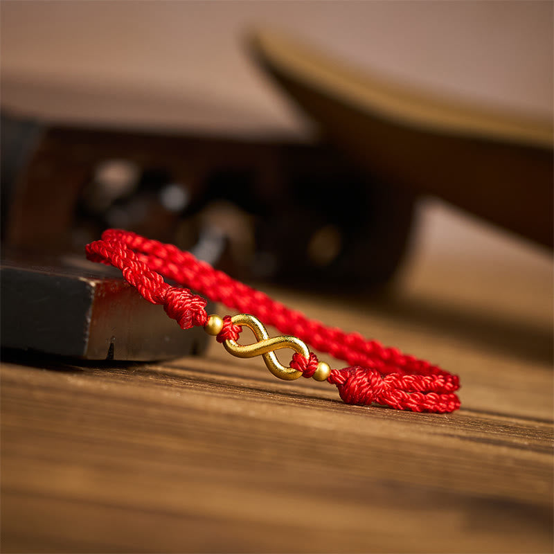 FREE Today: Protection Connection Infinity Charm Brass Red String Adjustable Bracelet