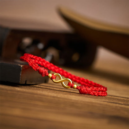 FREE Today: Protection Connection Infinity Charm Brass Red String Adjustable Bracelet