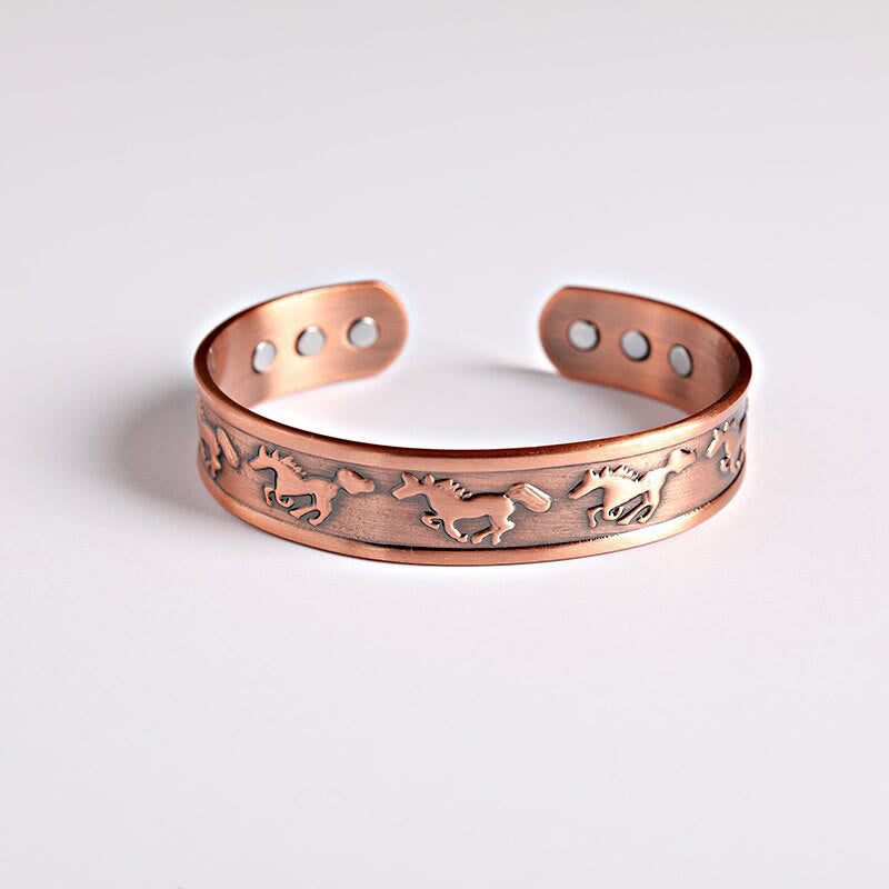 FREE Today: Self Care and Balance Year Of The Horse Copper Cuff Bracelet Bangle