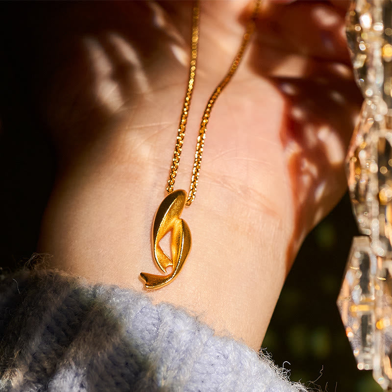 FREE Today: Prosperity and Wealth Double Koi Fish 24k Gold Plated Brass Chain Necklace Pendant