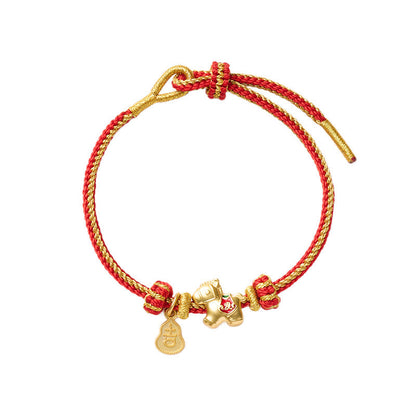 FREE Today: Luck and Connection Year Of The Horse Red String Copper Braided Bracelet