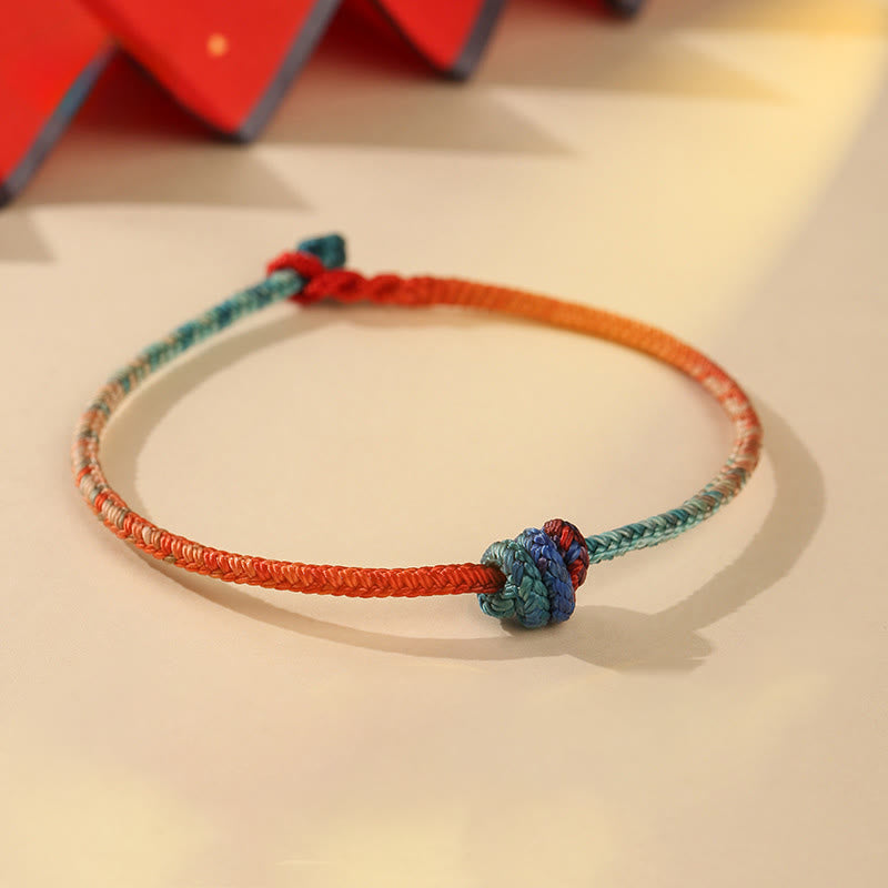 FREE Today: Luck and Strength Colored String Hand-woven Knots Bracelet