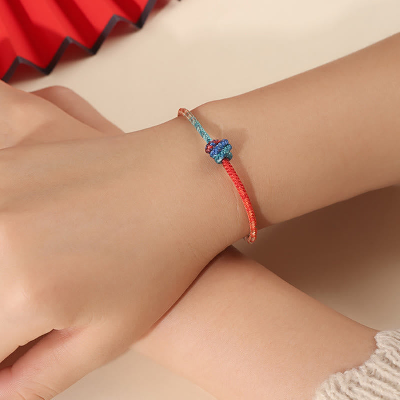 FREE Today: Luck and Strength Colored String Hand-woven Knots Bracelet
