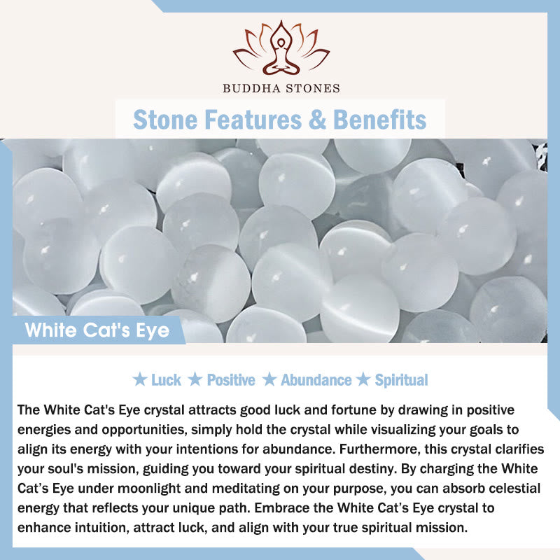 FREE Today: Abundance and Spiritual White Cat's Eye Cuff Bangle Bracelet