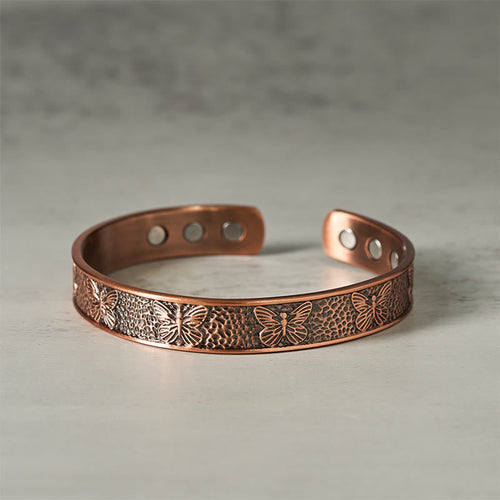 FREE Today: Self Care and Healing Butterfly Copper Adjustable Cuff Bracelet Bangle