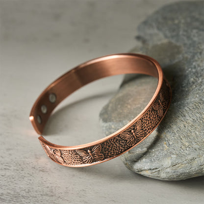 FREE Today: Self Care and Healing Butterfly Copper Adjustable Cuff Bracelet Bangle