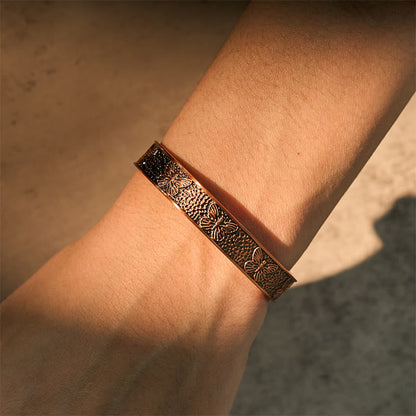 FREE Today: Self Care and Healing Butterfly Copper Adjustable Cuff Bracelet Bangle