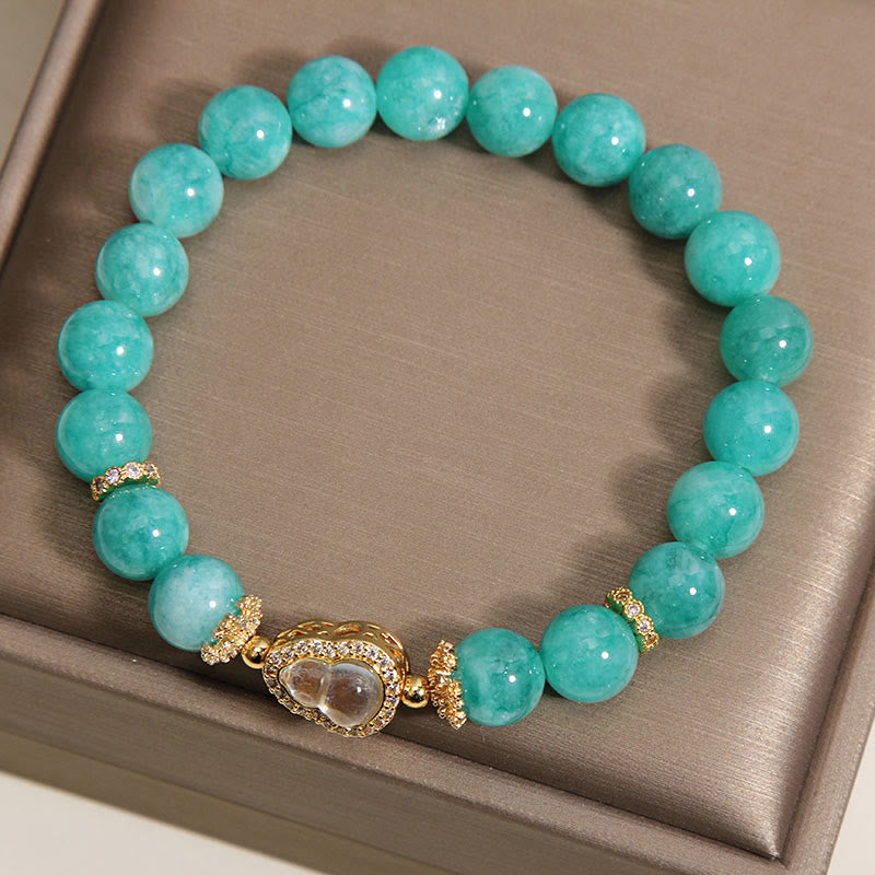 FREE Today: Healing and Confidence Gourd Design Amazonite Stone Beads Bracelet
