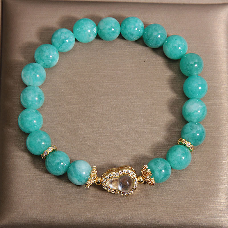 FREE Today: Healing and Confidence Gourd Design Amazonite Stone Beads Bracelet