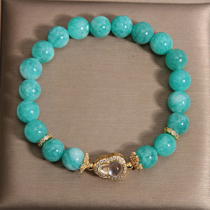 FREE Today: Healing and Confidence Gourd Design Amazonite Stone Beads Bracelet