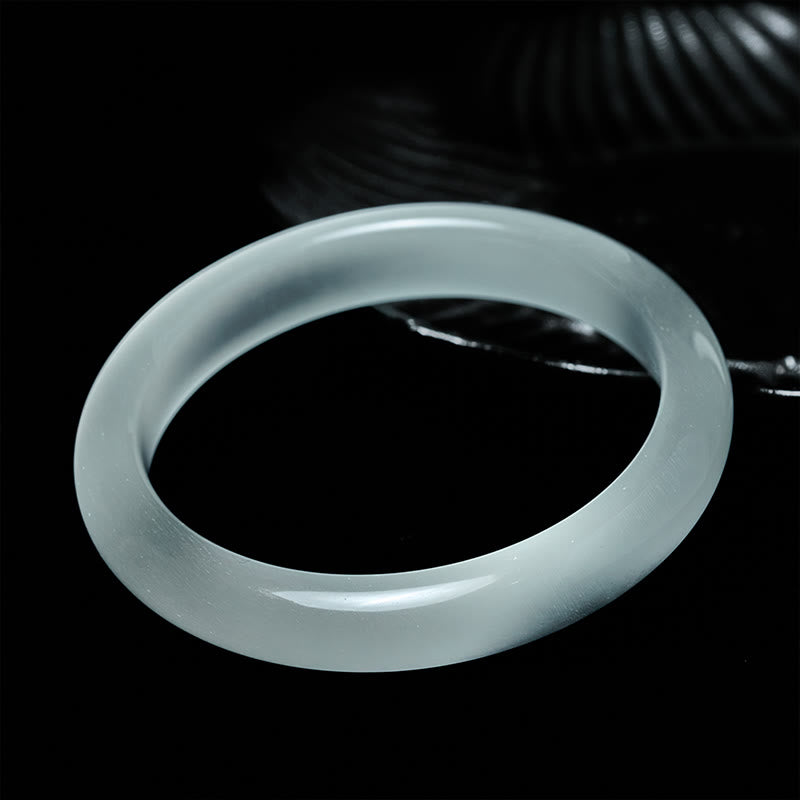 FREE Today: Abundance and Spiritual White Cat's Eye Cuff Bangle Bracelet