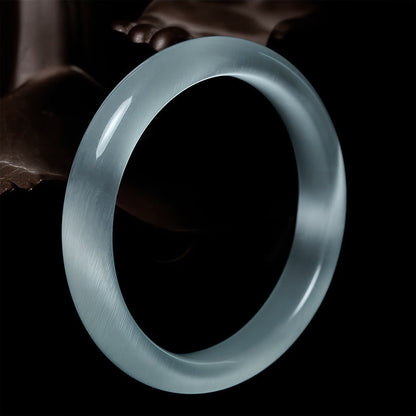 FREE Today: Abundance and Spiritual White Cat's Eye Cuff Bangle Bracelet