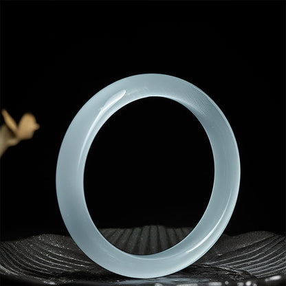 FREE Today: Abundance and Spiritual White Cat's Eye Cuff Bangle Bracelet