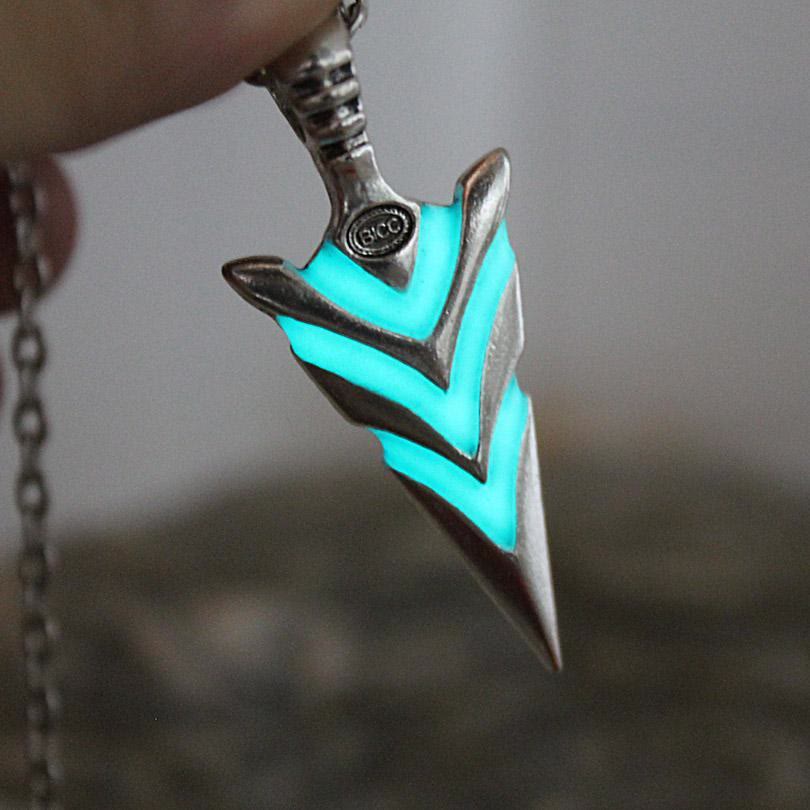 FREE Today: Glow In The Dark Arrowhead Necklace