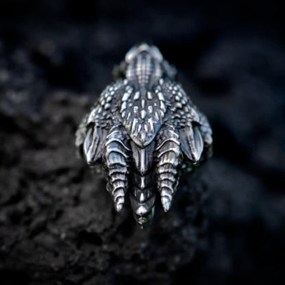 FREE Today: Men's Viking Green Eye Dragon Head Necklace